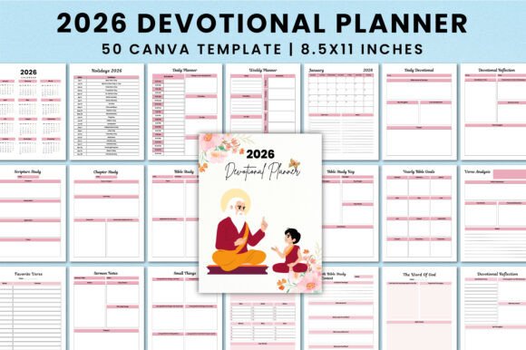 2026 Devotional Planner for Canva