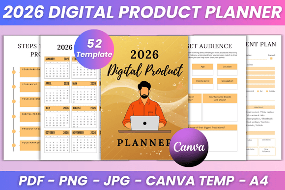 2026 Digital Product Planner Kdp