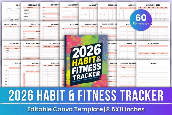 2026 Habit Fitness Tracker Canva Kdp: Your All-in-One Tool for Health, Productivity, and Consistency