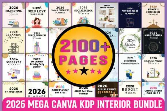 2026 Mega Canva Kdp Interior Bundle: A Comprehensive Overview for Productivity and Organization