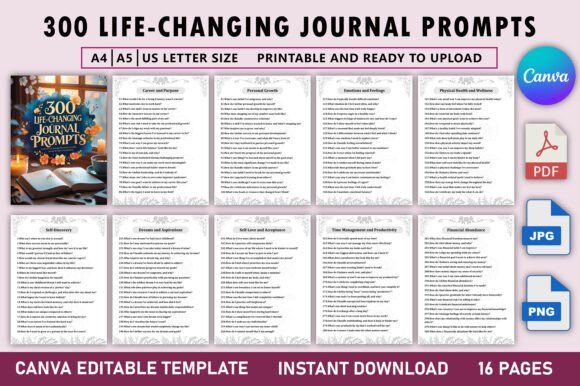 300 Life-Changing Journal Prompts: A Strategic Tool for Personal and Professional Growth