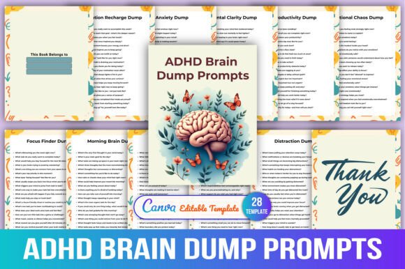 ADHD Brain Dump Prompts Planner