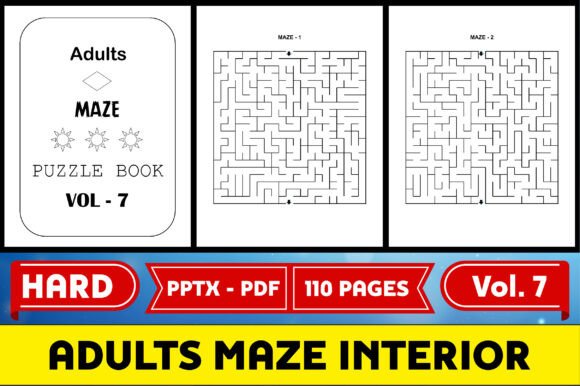 Adults Maze Puzzle Interior KDP: A Creative and Educational Resource for Puzzle Enthusiasts