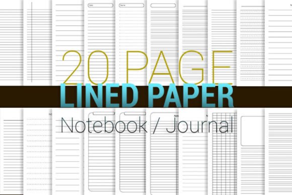 Boost Your Creativity with Lined Paper Template Bundle