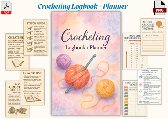 Crochet Project Journal Logbook: Your Creative Companion for Organized Crafting