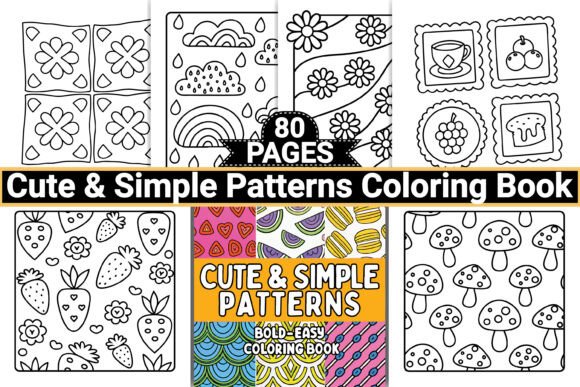 Cute Patterns Bold Easy Coloring
