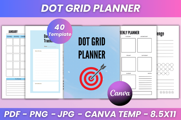 Dot Grid Planner Kdp Interior