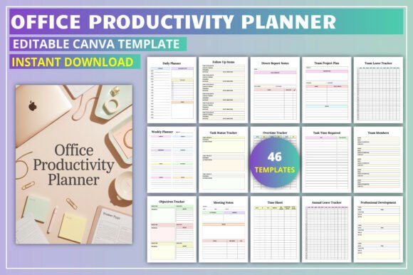 Editable Office Productivity Planner