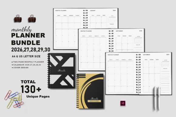 Printable Monthly Planner Bundle 2026-30: A Strategic Tool for Long-Term Planning