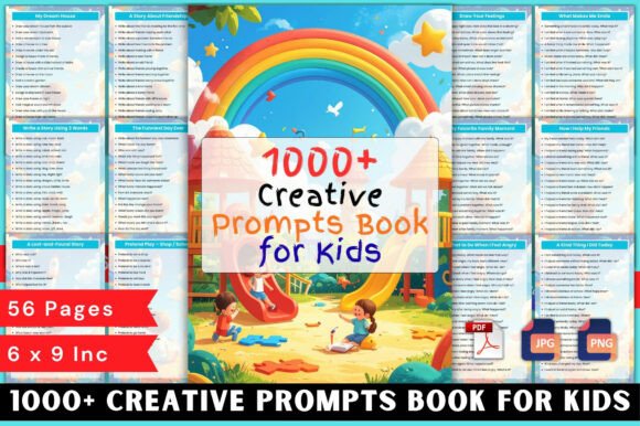 Spark Creativity with 1000 Creative Prompts Book for Kids